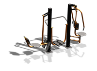 Уличный тренажер "Жим ногами Шагомер Жим от груди" УТ333 в Иркутске