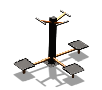 Уличный тренажер "Твистер тройной" УТ337 в Иркутске