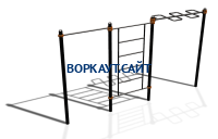 Спортивный комплекс воркаут ВС-129 в Иркутске