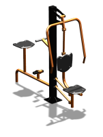 Уличный тренажер "Жим от груди Вело" УТ321 в Иркутске