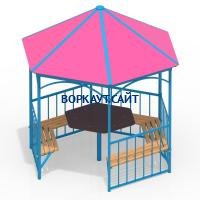 Беседка со столом и лавками МАФ 4121 в Иркутске