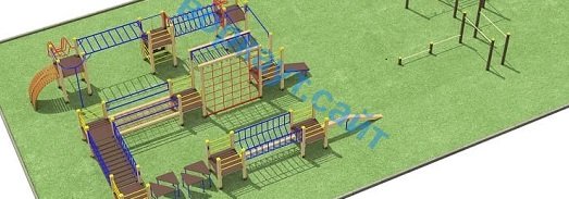 Проект спортплощадки с полосой препятствий в Иркутске