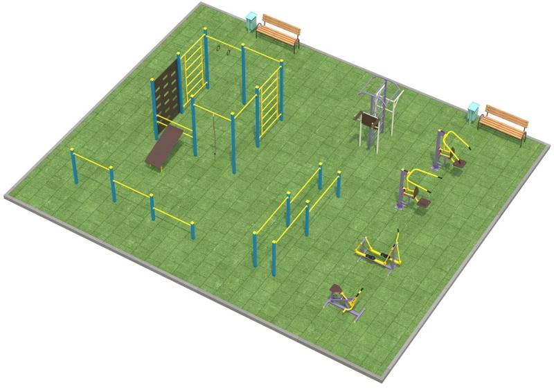 Проект спортплощадки 150 метров в Иркутске в Иркутске