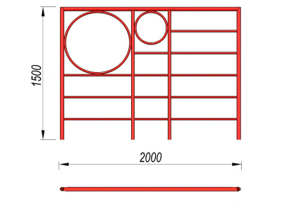 Шведская стенка с кольцами МАФ 3502 в Иркутске