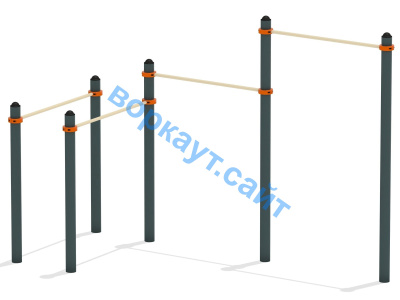 Турник двойной с брусьями ВС-17 в Иркутске