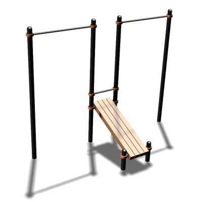 Воркаут турники со скамьей для пресса ВС-27 в Иркутске