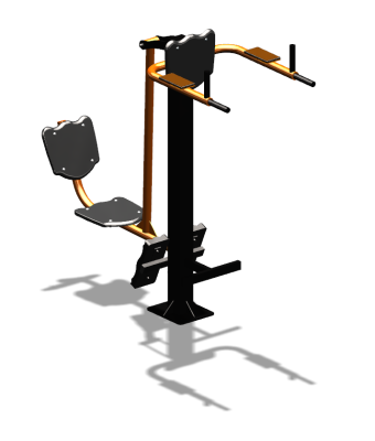 Уличный тренажер "Жим ногами Брусья Пресс" УТ329 в Иркутске