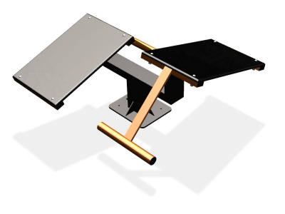 Уличный тренажер  "Скамья для пресса двойная"   УТ213 в Иркутске