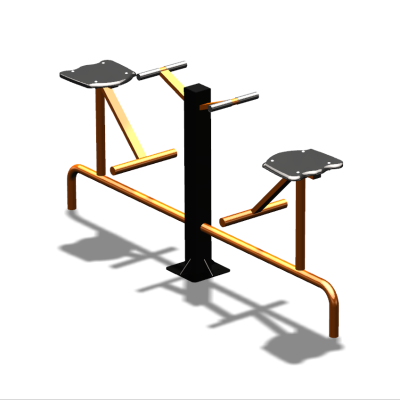 Уличный тренажер  "Твистер сидя двойной"   УТ216 в Иркутске