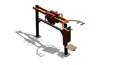 Силовой уличный тренажер  "Жим сидя"  УТ412 в Иркутске