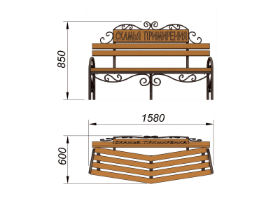 Скамья примирения МАФ 1610 в Иркутске