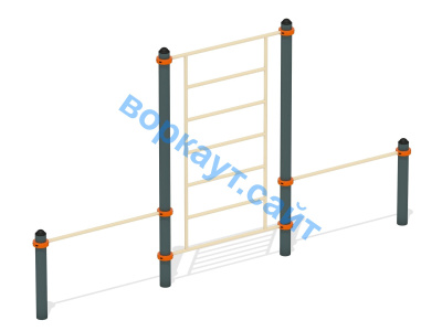 Шведская стенка с перекладинами ВС-13 в Иркутске