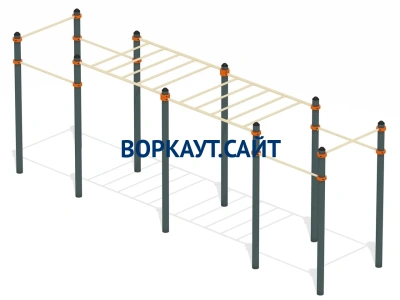 Воркаут рукоход с турниками ВС-23 в Иркутске