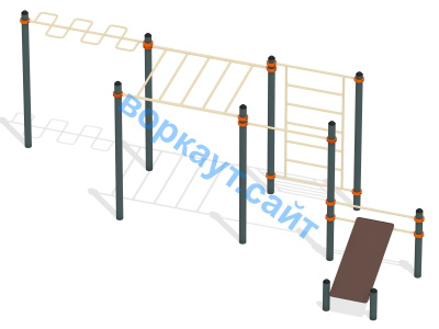 Спортивный комплекс воркаут ВС-45 в Иркутске