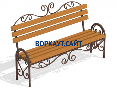Лавочка кованная МАФ 1606 в Иркутске