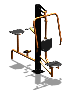 Уличный тренажер "Жим от груди Вело" УТ321 в Иркутске