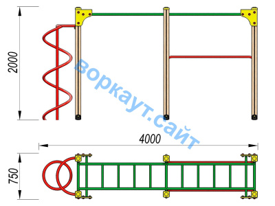 Детский спортивный комплекс ДСК 3104 в Иркутске