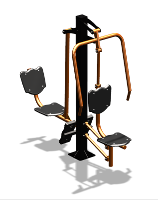 Уличный тренажер "Жим от груди Жим ногами" УТ304 в Иркутске