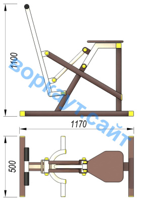 Уличный тренажер "Наездник " УТ 006 в Иркутске
