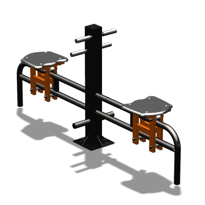 Уличный тренажер  "Каталка двойная"   УТ215 в Иркутске