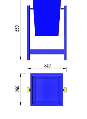Урна МАФ 1630 в Иркутске