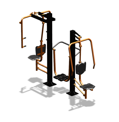 Уличный тренажер "Жим от себя Шагомер Баттерфляй" УТ303 в Иркутске