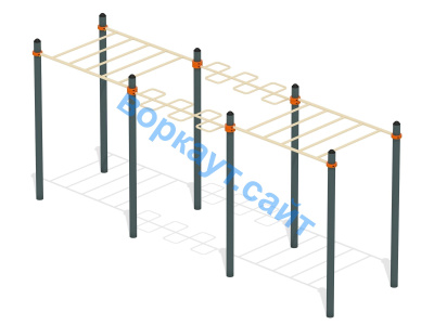 Воркаут комплекс рукоходов ВС-22 в Иркутске