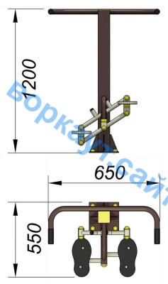 Уличный тренажер "Балансир" УТ 007 в Иркутске