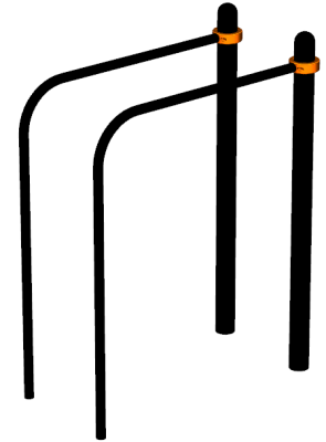 Воркаут брусья приставные ВС-39 в Иркутске