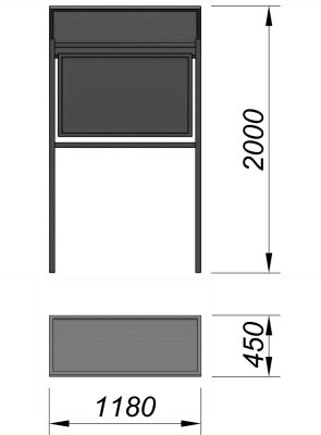Информационный стенд МАФ 6006 в Иркутске