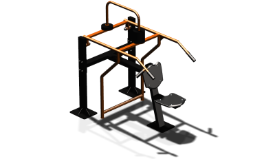 Силовой уличный тренажер  "Жим вверх сидя"  УТ403 в Иркутске